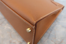 将图片加载到图库查看器,HERMES KELLY 32 Graine Couchevel leather Gold □C刻印 Shoulder bag 800050070