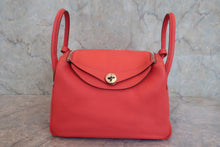 Load image into Gallery viewer, HERMES LINDY 30 Clemence leather Rose jaipur □R Engraving Shoulder bag 800010148