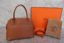 画像をギャラリービューアに読み込む, HERMES/エルメス ボリード27 ヴォーエプソン ゴールド ショルダーバッグ 800020124