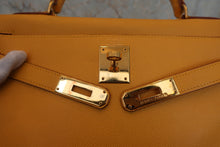 將圖片載入圖庫檢視器 HERMES/エルメス ケリー28 クシュベル ジョーヌ □A刻印 ショルダーバッグ 800010149