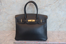 画像をギャラリービューアに読み込む, HERMES/エルメス バーキン30 トリヨンクレマンス ブラック □H刻印 ハンドバッグ 700070197