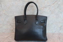 画像をギャラリービューアに読み込む, HERMES/エルメス バーキン30 トリヨンクレマンス ブラック □H刻印 ハンドバッグ 700070197