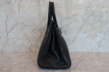 画像をギャラリービューアに読み込む, HERMES/エルメス バーキン30 トリヨンクレマンス ブラック □H刻印 ハンドバッグ 700070197