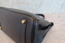 画像をギャラリービューアに読み込む, HERMES/エルメス バーキン30 トリヨンクレマンス ブラック □H刻印 ハンドバッグ 700070197