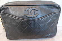 Load image into Gallery viewer, CHANEL Matelasse fringe chain shoulder bag Lambskin Black/Gold hadware Shoulder bag 700080205