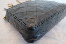Load image into Gallery viewer, CHANEL Matelasse fringe chain shoulder bag Lambskin Black/Gold hadware Shoulder bag 700080205
