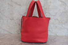 将图片加载到图库查看器,HERMES PICOTIN LOCK GM Clemence leather Rouge pivoine T刻印 Hand bag 800010136