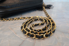 Load image into Gallery viewer, CHANEL Matelasse fringe chain shoulder bag Lambskin Black/Gold hadware Shoulder bag 700080205