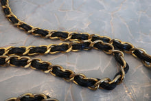 Load image into Gallery viewer, CHANEL Matelasse fringe chain shoulder bag Lambskin Black/Gold hadware Shoulder bag 700080205