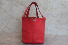 将图片加载到图库查看器,HERMES PICOTIN LOCK GM Clemence leather Rouge pivoine T刻印 Hand bag 800010136