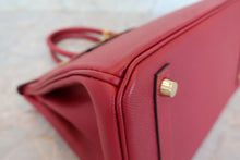 將圖片載入圖庫檢視器 HERMES/エルメス バーキン30 ヴォーエプソン ルージュグレナ A刻印 ハンドバッグ 700100036