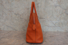将图片加载到图库查看器,HERMES/BOLIDE 31 Clemence leather Orange □J刻印 Shoulder bag 7000120211