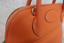 将图片加载到图库查看器,HERMES/BOLIDE 31 Clemence leather Orange □J刻印 Shoulder bag 7000120211