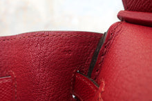 將圖片載入圖庫檢視器 HERMES/エルメス バーキン30 ヴォーエプソン ルージュグレナ A刻印 ハンドバッグ 700100036
