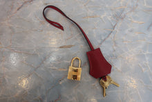 將圖片載入圖庫檢視器 HERMES/エルメス バーキン30 ヴォーエプソン ルージュグレナ A刻印 ハンドバッグ 700100036