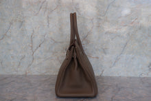 Load image into Gallery viewer, HERMES BIRKIN 30 Togo leather Etoupe gray R Engraving Hand bag 700100005