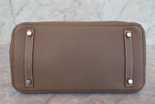 Load image into Gallery viewer, HERMES BIRKIN 30 Togo leather Etoupe gray R Engraving Hand bag 700100005