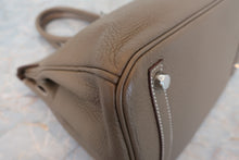 Load image into Gallery viewer, HERMES BIRKIN 30 Togo leather Etoupe gray R Engraving Hand bag 700100005