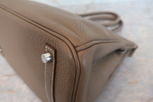 Load image into Gallery viewer, HERMES BIRKIN 30 Togo leather Etoupe gray R Engraving Hand bag 700100005