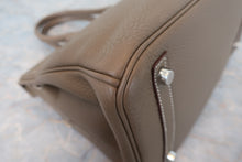 Load image into Gallery viewer, HERMES BIRKIN 30 Togo leather Etoupe gray R Engraving Hand bag 700100005