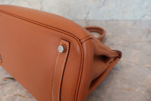 画像をギャラリービューアに読み込む, HERMES/エルメス バーキン30 ヴォースイフト ゴールド □L刻印 ハンドバッグ 700070268