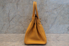 Load image into Gallery viewer, HERMES BIRKIN 30 Clemence leather Jaune d'or □Q Engraving Hand bag 700120133