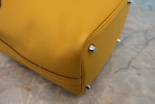 将图片加载到图库查看器,HERMES PICOTIN LOCK PM Tressage Epsom leather Jaune ambre/Brique/White C刻印 Hand bag 800040068