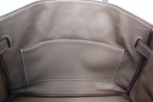 Load image into Gallery viewer, HERMES BIRKIN 30 Togo leather Etoupe gray R Engraving Hand bag 700100005