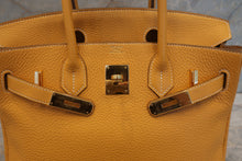 Load image into Gallery viewer, HERMES BIRKIN 30 Clemence leather Jaune d'or □Q Engraving Hand bag 700120133