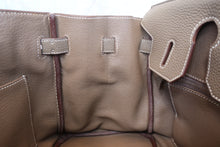 Load image into Gallery viewer, HERMES BIRKIN 30 Togo leather Etoupe gray R Engraving Hand bag 700100005