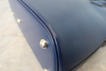 將圖片載入圖庫檢視器 HERMES/エルメス ボリード31 ボックスカーフ ブルー □J刻印 ハンドバッグ 800010167