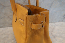 Load image into Gallery viewer, HERMES BIRKIN 30 Clemence leather Jaune d'or □Q Engraving Hand bag 700120133