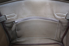 Load image into Gallery viewer, HERMES BIRKIN 30 Togo leather Etoupe gray R Engraving Hand bag 700100005
