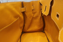 Load image into Gallery viewer, HERMES BIRKIN 30 Clemence leather Jaune d'or □Q Engraving Hand bag 700120133