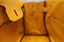Load image into Gallery viewer, HERMES BIRKIN 30 Clemence leather Jaune d'or □Q Engraving Hand bag 700120133