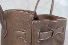 Load image into Gallery viewer, HERMES BIRKIN 30 Togo leather Etoupe gray R Engraving Hand bag 700100005