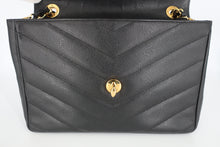 画像をギャラリービューアに読み込む, CHANEL/シャネル Vステッチチェーンショルダーバッグ キャビアスキン ブラック/ゴールド金具 ショルダーバッグ 800100154