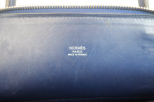 將圖片載入圖庫檢視器 HERMES/エルメス ボリード31 ボックスカーフ ブルー □J刻印 ハンドバッグ 800010167