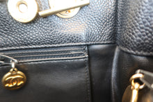 Load image into Gallery viewer, CHANEL Triple CC Chain shoulder Caviar skin Black/Gold hadware Shoulder bag 800060041