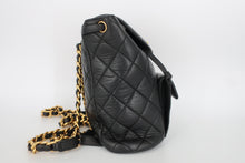 画像をギャラリービューアに読み込む, CHANEL/シャネル マトラッセチェーンリュック ラムスキン ブラック/ゴールド金具 リュック 800100120