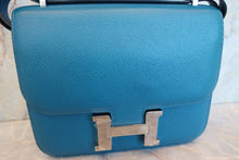 將圖片載入圖庫檢視器 HERMES/エルメス コンスタンス3 ミニ ヴォーエプソン ブルーイズミール T刻印 ショルダーバッグ 700010026