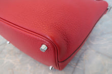 Load image into Gallery viewer, HERMES PICOTIN LOCK PM Clemence leather Rouge casaque C Engraving Hand bag 800070096