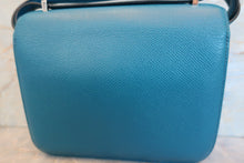 將圖片載入圖庫檢視器 HERMES/エルメス コンスタンス3 ミニ ヴォーエプソン ブルーイズミール T刻印 ショルダーバッグ 700010026