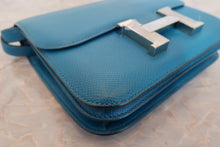 將圖片載入圖庫檢視器 HERMES/エルメス コンスタンス3 ミニ ヴォーエプソン ブルーイズミール T刻印 ショルダーバッグ 700010026