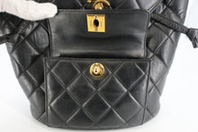 画像をギャラリービューアに読み込む, CHANEL/シャネル マトラッセチェーンリュック ラムスキン ブラック/ゴールド金具 リュック 800100120