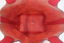 Load image into Gallery viewer, HERMES PICOTIN LOCK PM Clemence leather Rouge casaque C Engraving Hand bag 800070096