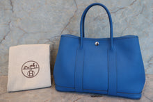 将图片加载到图库查看器,HERMES GARDEN PARTY TPM Negonda leather Blue hydra □P刻印 Tote bag 700080198