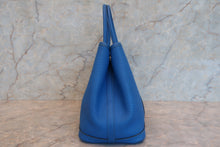 将图片加载到图库查看器,HERMES GARDEN PARTY TPM Negonda leather Blue hydra □P刻印 Tote bag 700080198