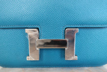 將圖片載入圖庫檢視器 HERMES/エルメス コンスタンス3 ミニ ヴォーエプソン ブルーイズミール T刻印 ショルダーバッグ 700010026