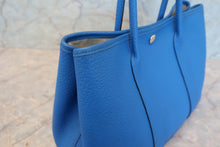 将图片加载到图库查看器,HERMES GARDEN PARTY TPM Negonda leather Blue hydra □P刻印 Tote bag 700080198